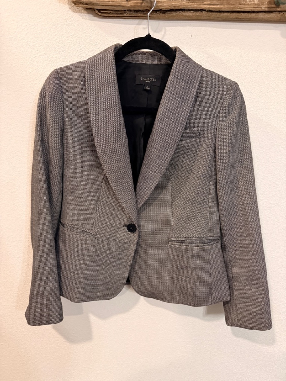Talbots Gray Notch-Lapel Women's Blazer